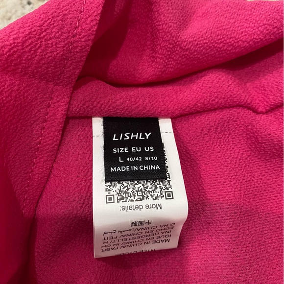 HOT PINK BATWING SLEEVE TOP - Picture 4 of 6